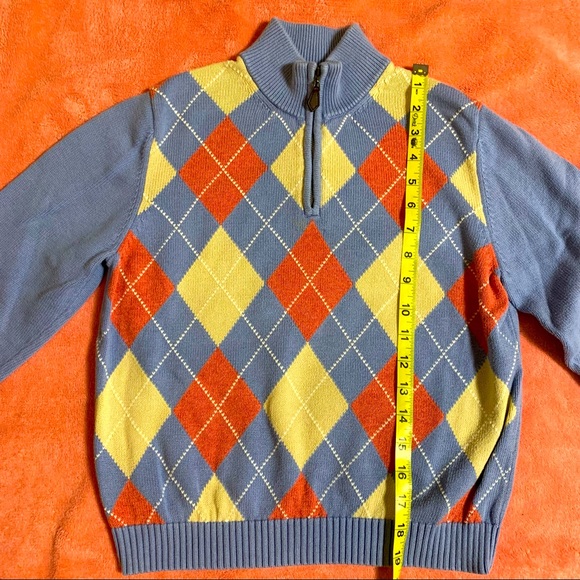 BROOKS BROTHERS Boy Argyle Plaid print on front - Picture 4 of 11